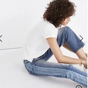 Madewell Cruiser Straight Panel Crop Jeans: Pieced Edition G7689 Size 27